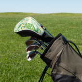Island Flowers and Monstera Leaves Personalized Golfheadcover (Insitu)