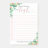 Island Flowers Lijst te doen lijst Typografie Post-it® Notes (Voorkant)