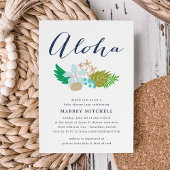 Island Flowers | Uitnodiging tot Baby shower van L