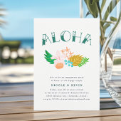 Island Flowers | Uitnodiging van de Aloha Engageme