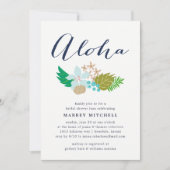 Island Flowers | Uitnodiging Vrijgezellenfeest Lua (Voorkant)