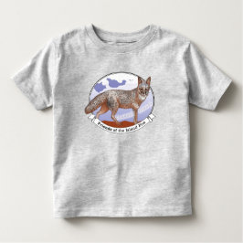 Island Fox Logo Grijs Peuter T-shirt