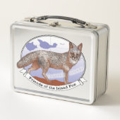 Island Fox Logo Metal Lunchbox (Voorkant)