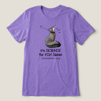 Island Fox Ruimtewetenschap voor Fox Sake Logo Ach Tri-Blend Shirt