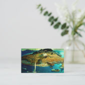 Island Funeral, 1939, van Newell Convers Wyeth Visitekaartje (Staand voorkant)