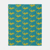 Island Gecko Fleece Blanket (Voorkant)