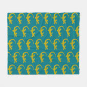 Island Gecko Fleece Blanket Deken (Voorkant (Horizontaal))