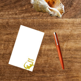 Island Gecko Post-It Notes