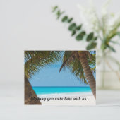 Island Getaway Briefkaart (Staand voorkant)