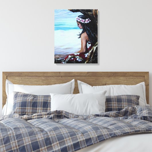 Island Girl Canvas Afdruk (Insitu (Slaapkamer))