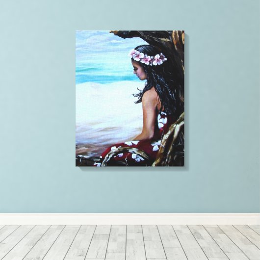 Island Girl Canvas Afdruk (Insitu (Houten vloer))