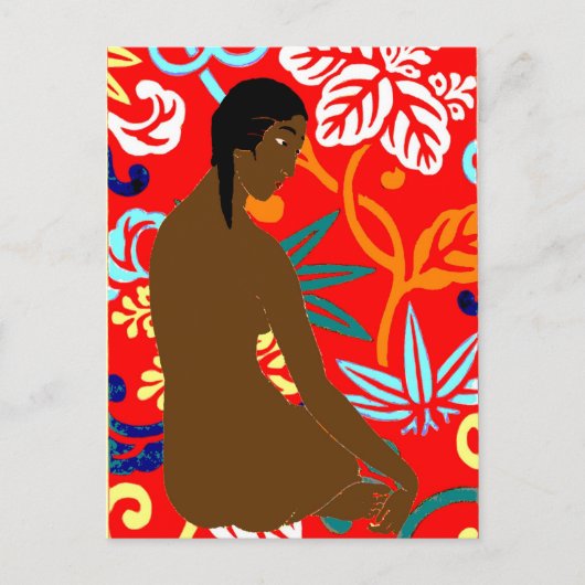 Island Girl, Gauguin Style, Briefkaart (Voorkant)