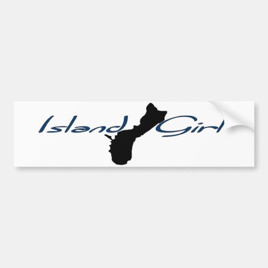 Island Girl - Guam Bumpersticker (Voorkant)