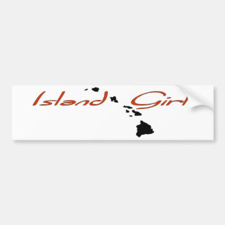 Island Girl - Hawaii Bumpersticker