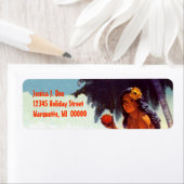 Island Girl Hawaii Vakantie retour adres Label (Insitu)