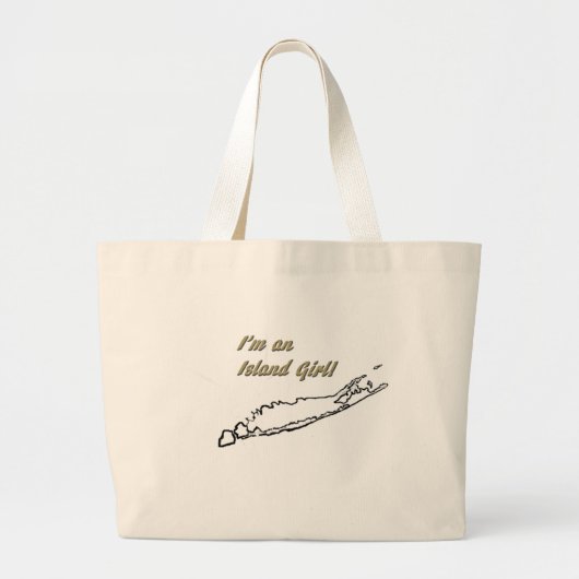 Island Girl (Long Island) Grote Tote Bag (Voorkant)