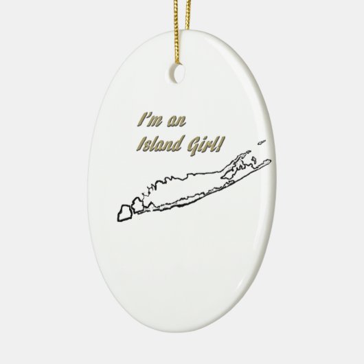 Island Girl (Long Island) Keramisch Ornament (Links)
