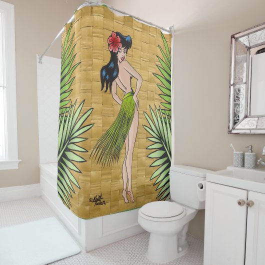 Island Girl Shower Curtain Douchegordijn (In situ)