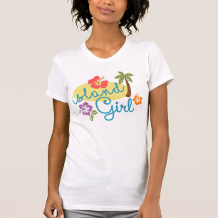Island Girl - Women's American Apparel Fine Jersey T-shirt