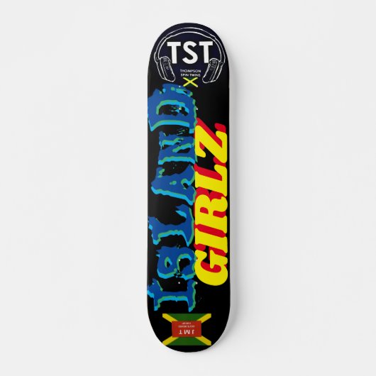 ISLAND GIRLZ Skateboard, 7¾-inch deck Persoonlijk Skateboard (Voorkant)