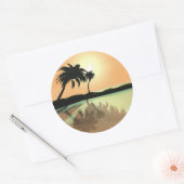 Island Gold Ronde Sticker (Envelop)