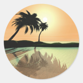 Island Gold Ronde Sticker