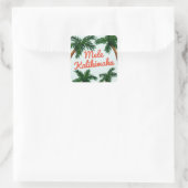 Island Greeting Vierkante Sticker (Tas)