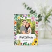 Island Greetings Photo Holiday Briefkaart (Staand voorkant)