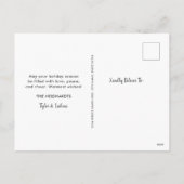 Island Greetings Photo Holiday Briefkaart (Achterkant)