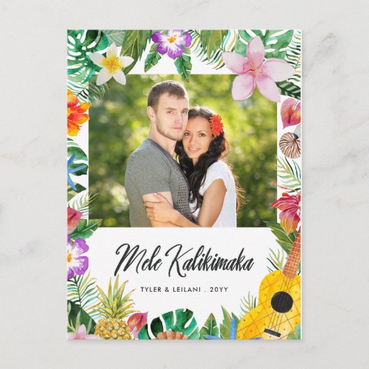 Island Greetings Photo Holiday Briefkaart (Voorkant)