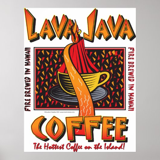 Island Hawaiian Lava Java Coffee Poster (Voorkant)