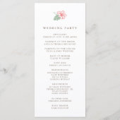 Island Hibiscus dubbelzijdig bruiloft programma Programmakaart (Achterkant)