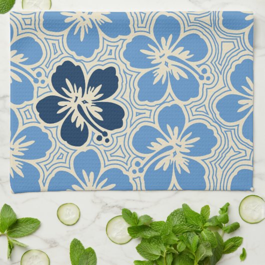 Island Hibiscus Hawaïaanse keukenhanddoek (Gevouwen)