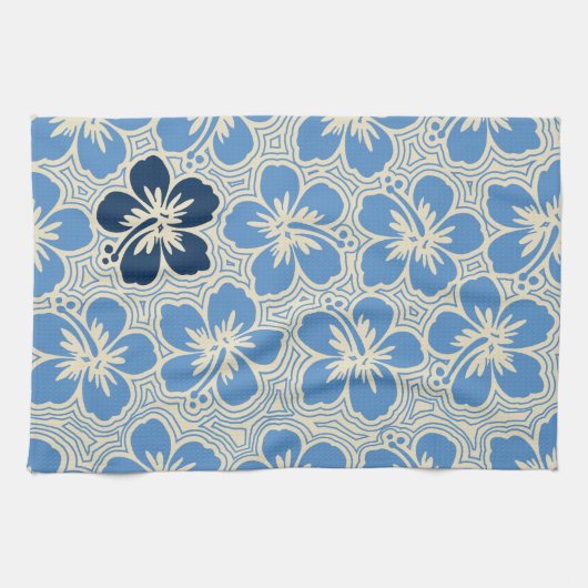 Island Hibiscus Hawaïaanse keukenhanddoek (Horizontaal)