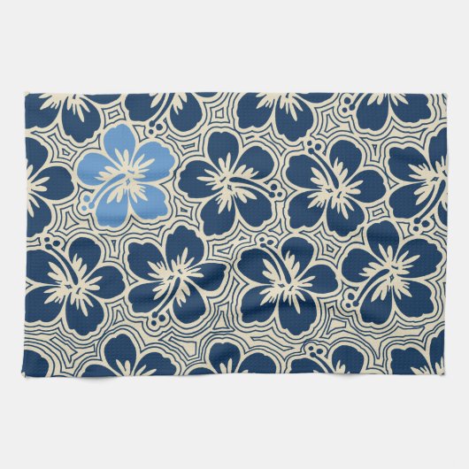 Island Hibiscus Hawaïaanse keukenhanddoek (Horizontaal)