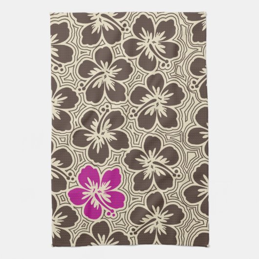 Island Hibiscus Hawaïaanse keukenhanddoek (Verticaal)
