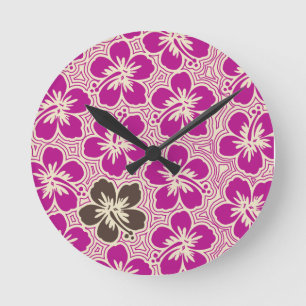 Island Hibiscus Hawaïaanse wandklokken