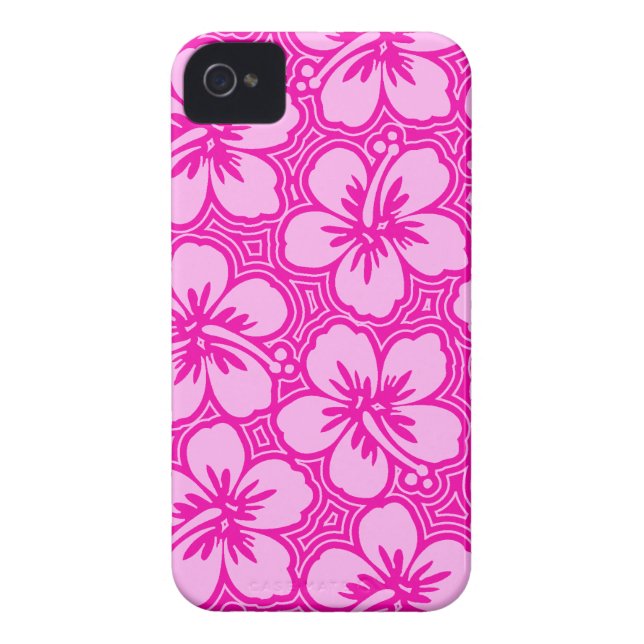 Island Hibiscus Hawaiian iPhone 4 cases (Achterkant)