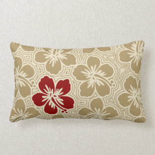 Island Hibiscus Hawaiian Reversible Lumbar Pillow Kussen