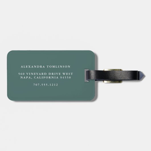 Island Hibiscus Pattern Bagagelabel (Achterkant horizontaal)