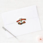 Island Hoppers Eenvoudig ontwerp Ronde Sticker (Envelop)