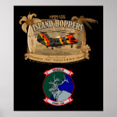 Island Hoppers Poster - met insignia (Voorkant)
