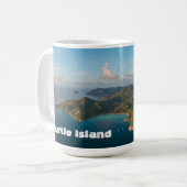 Island Horizons – Sunset over Turtle Island Mug Koffiemok (Voorkant links)