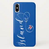 Ísland IJsland Heart Cell Phone Case (Achterkant)