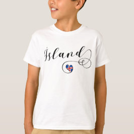 Ísland, IJsland Heart T-Shirt