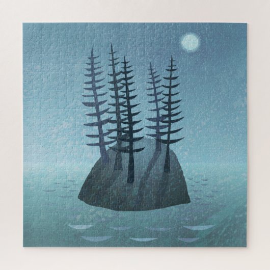 Island in de Ocean Art Legpuzzel (Verticaal)