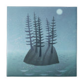 Island in de Ocean Art Tegeltje (Voorkant)