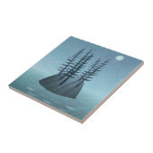 Island in de Ocean Art Tegeltje (Zijkant)