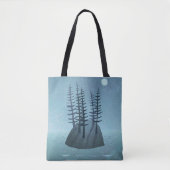 Island in de Ocean Art Tote Bag (Voorkant)