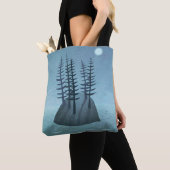Island in de Ocean Art Tote Bag (Dichtbij)